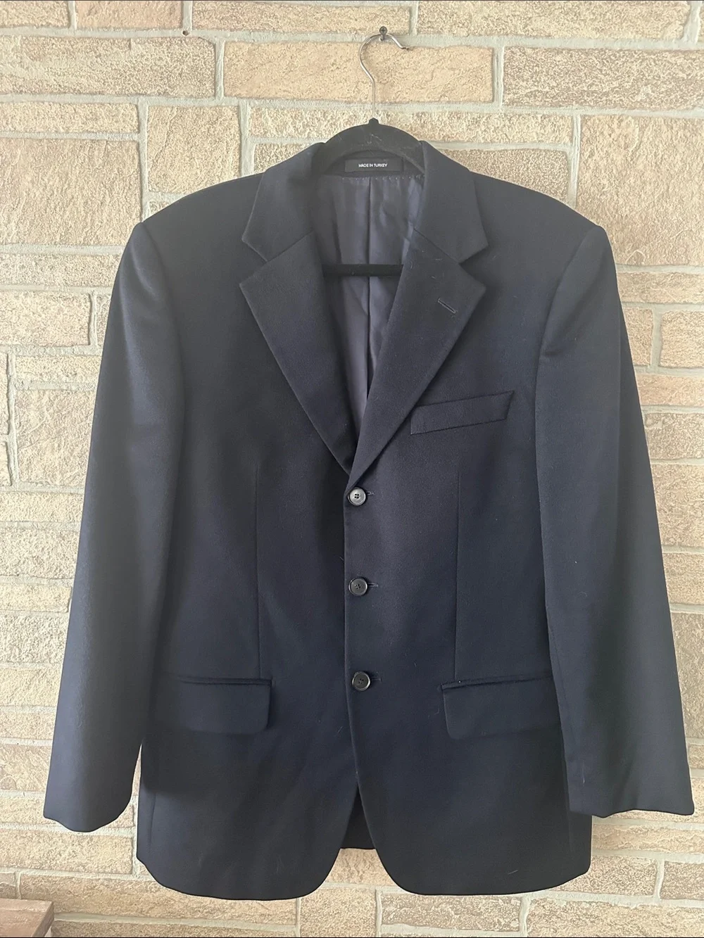HUGO BOSS 38 Portman Navy Blue Cashmere Classic size 38 Blazer Sport Coat